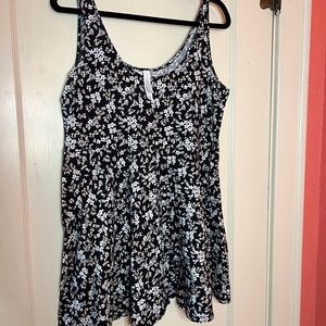 Aeropostale XL mini dress black and white